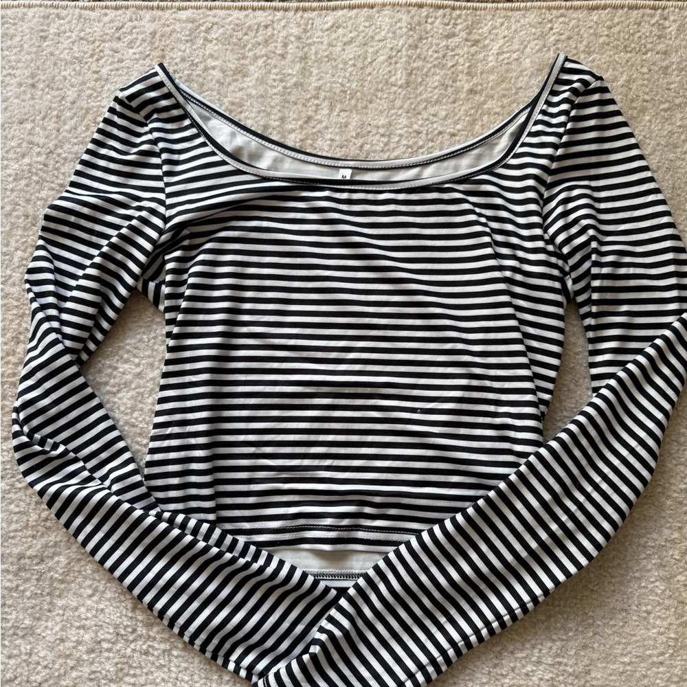 Striped Long Sleeve Women's Top